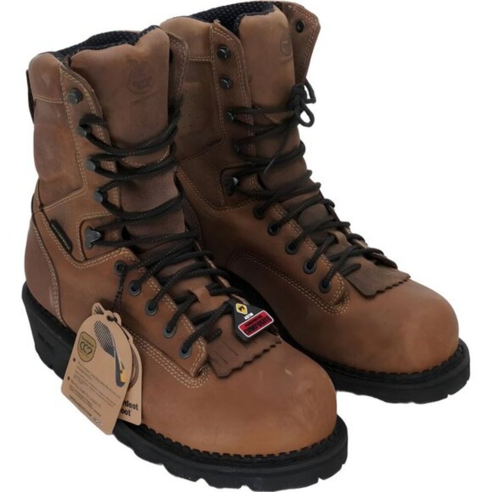 Georgia Boot Comfort 8 Logger Composite Toe Waterproof Brown